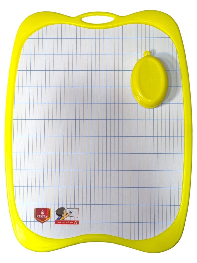 ARDOISE BLANCHE QUADERIELLE PM + BROSSE 5525 VERTEX