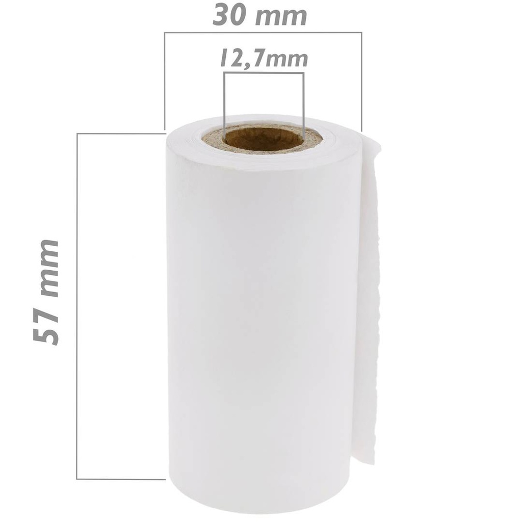 BOBINE DE PAPIER THERMIQUE 57*30