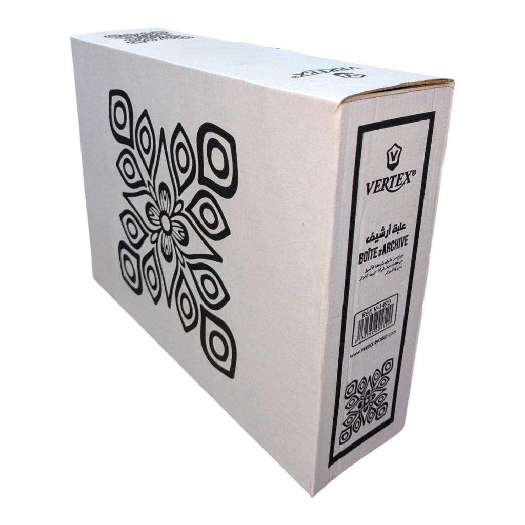 BOITE D'ARCHIVE ORDINAIRE D10 VERTEX REF V-1490