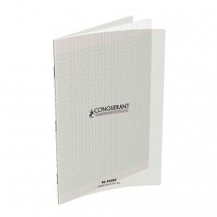 CAHIER 96 PAGES PIQUE 5*5 A4 PP TRANS CONQUERANT