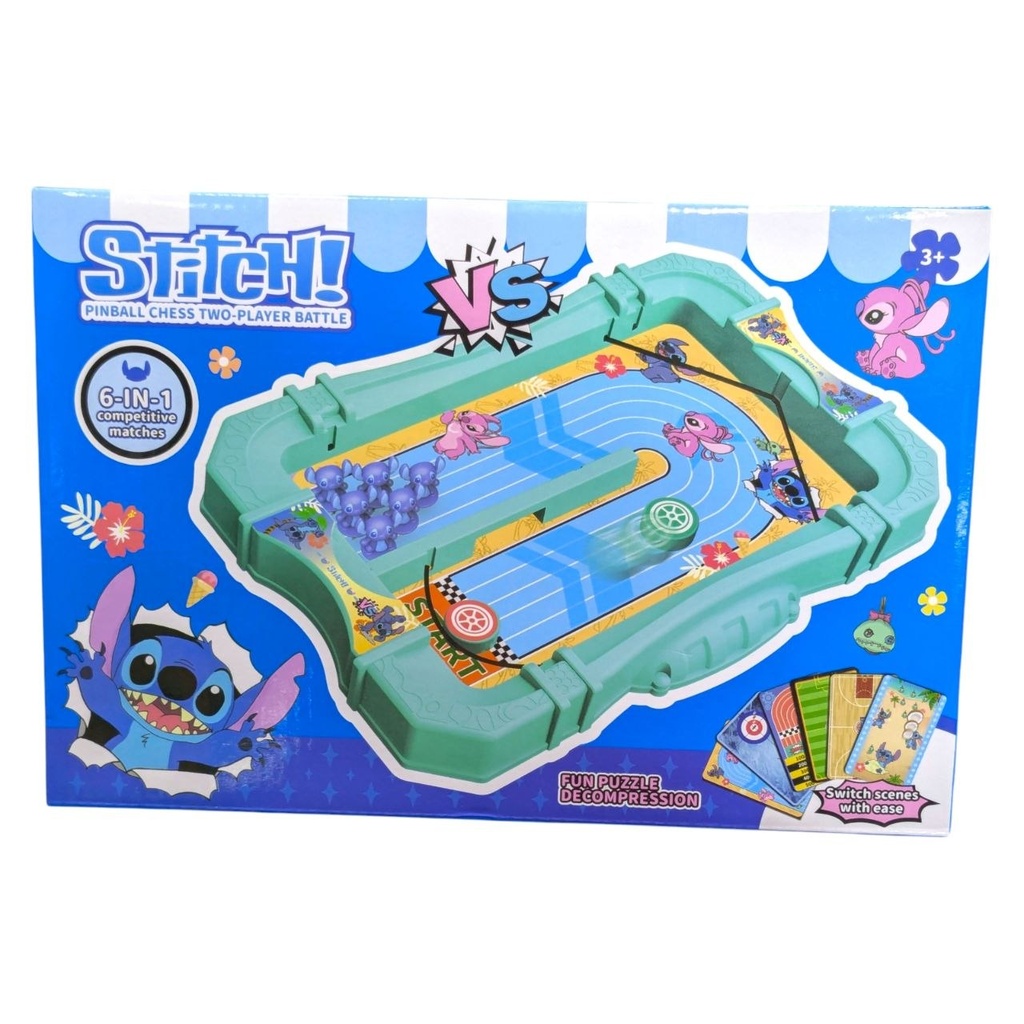 STITCH PINBALL CHESS TWO PLAYER BATTLE 6 IN 1 REF NO.99C