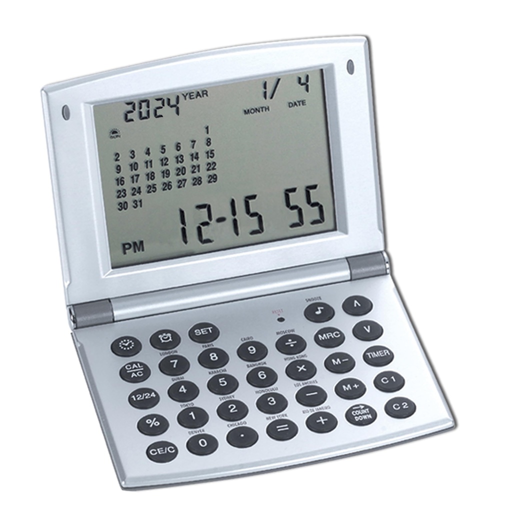 CLOCK CALCULATOR CALENDERIE