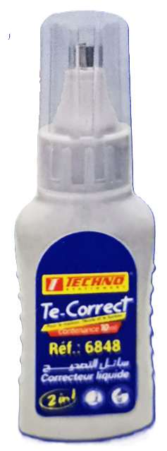 CORRECTEUR LIQUIDE EN FLACON 10ML TECHNO