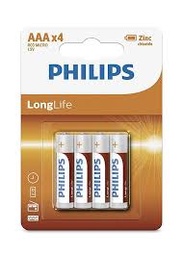 [MS012128] PILE PHILIPS AAA*4 LONG LIFE