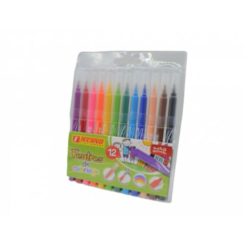 FEUTRES DE COLORIAGE  12 CLR  REF 6977 TECHNO