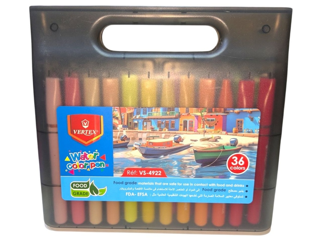 FEUTRES DE COLORIAGE 36CLR WATER 4922 VERTEX