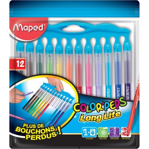 FEUTRES DE COLORIAGE  12 CLR REF 845044 MAPED