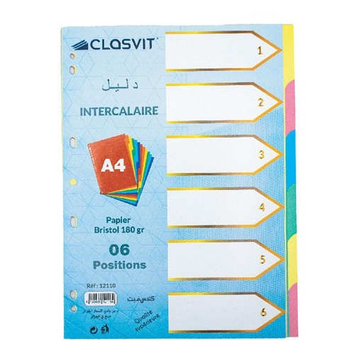 INTERCALAIRE 6 POSITIONS REF 12110 