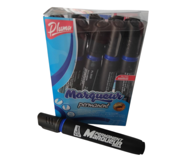 MARQUEUR PERMANENT BLEU REF 3020 PLUMA