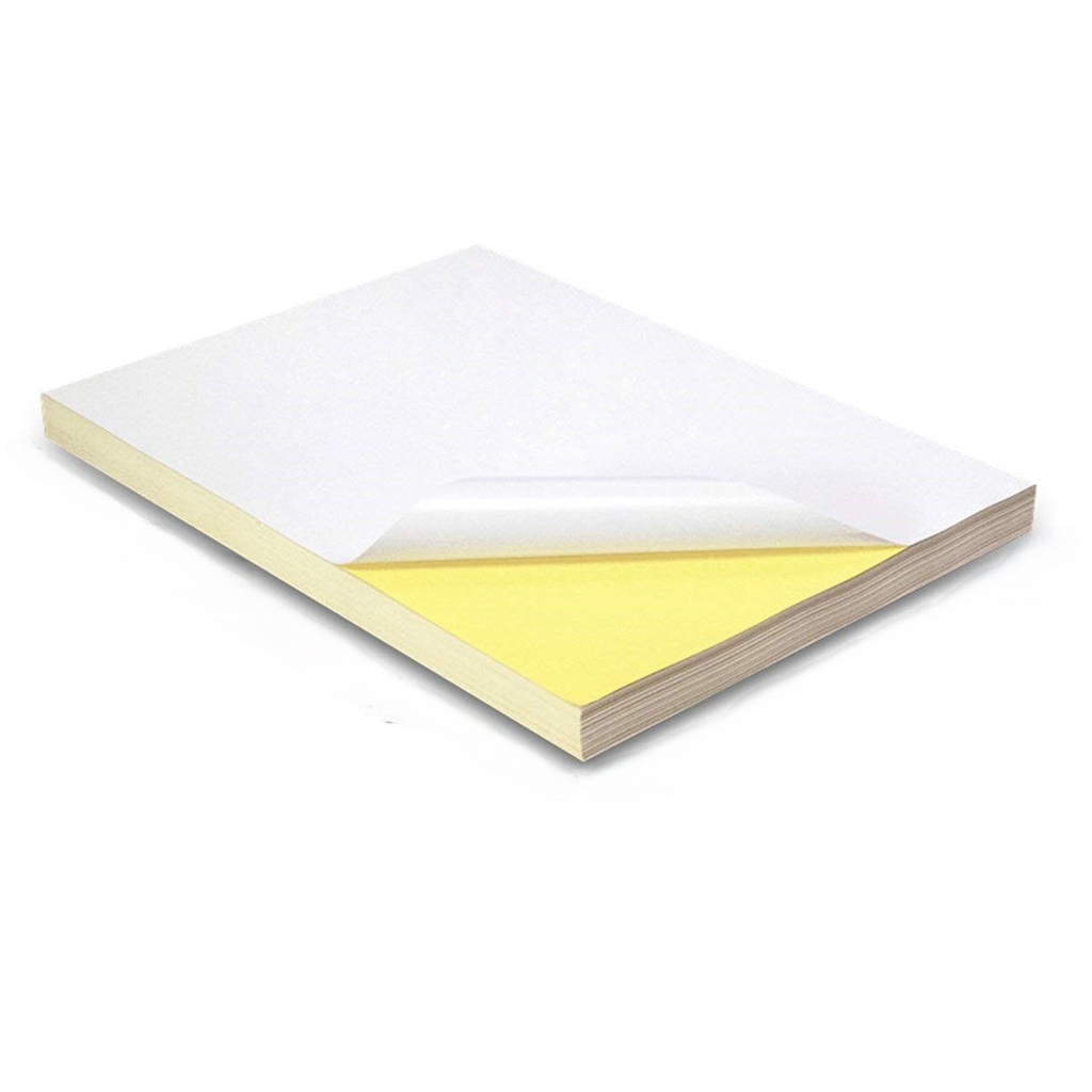 PAPIER AUTOCOLLANT BRILLANT A4 100F