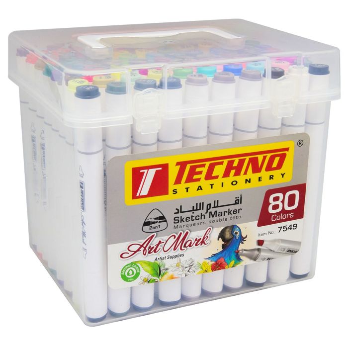 MARQUEUR DOUBLE TETE ARTMARK TRIANGULAIRE BTE 80 C 7549 TECHNO