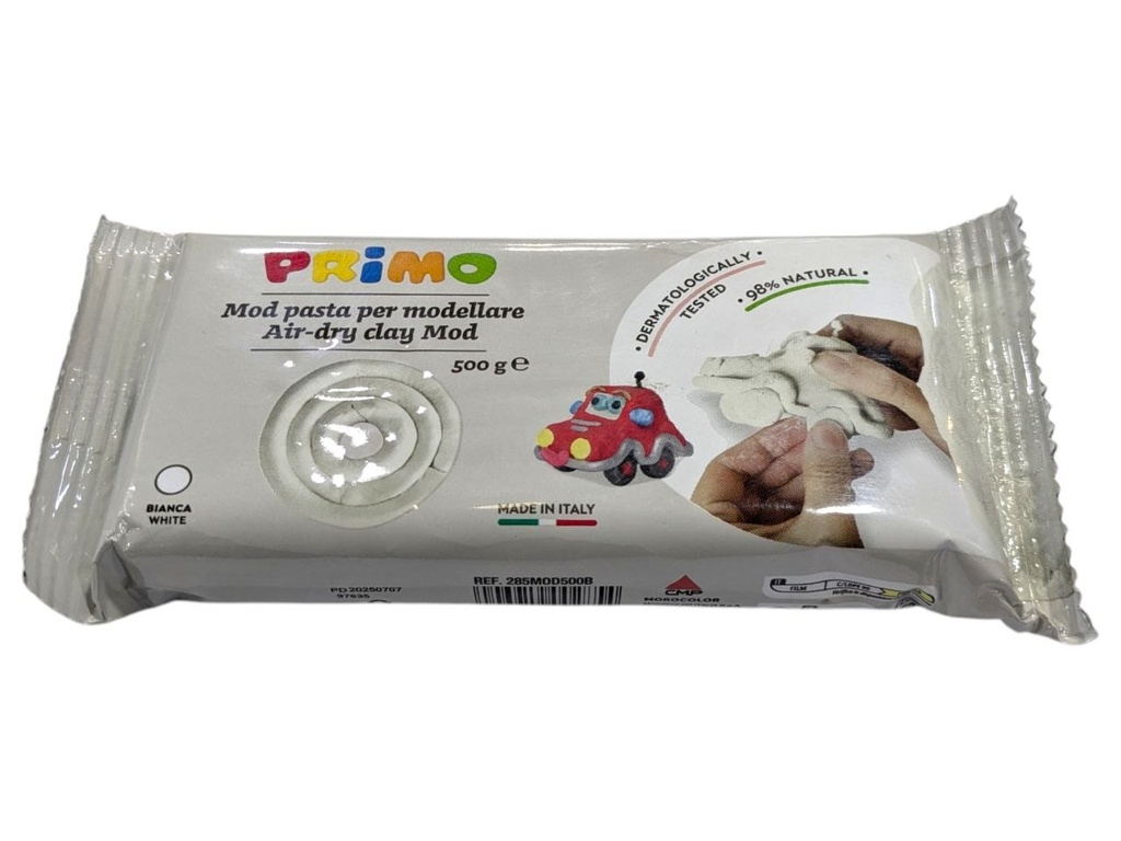 PATE A MODELER SECHE A L'AIR 500 G BLANC PRIMO