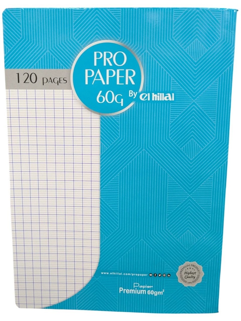 CAHIER PIQUE 120 PAGES GF PROPAPER