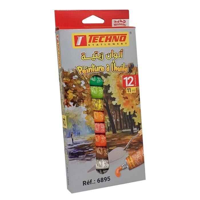 PEINTURE A L'HUILE 12 CLR TECHNO REF 6895