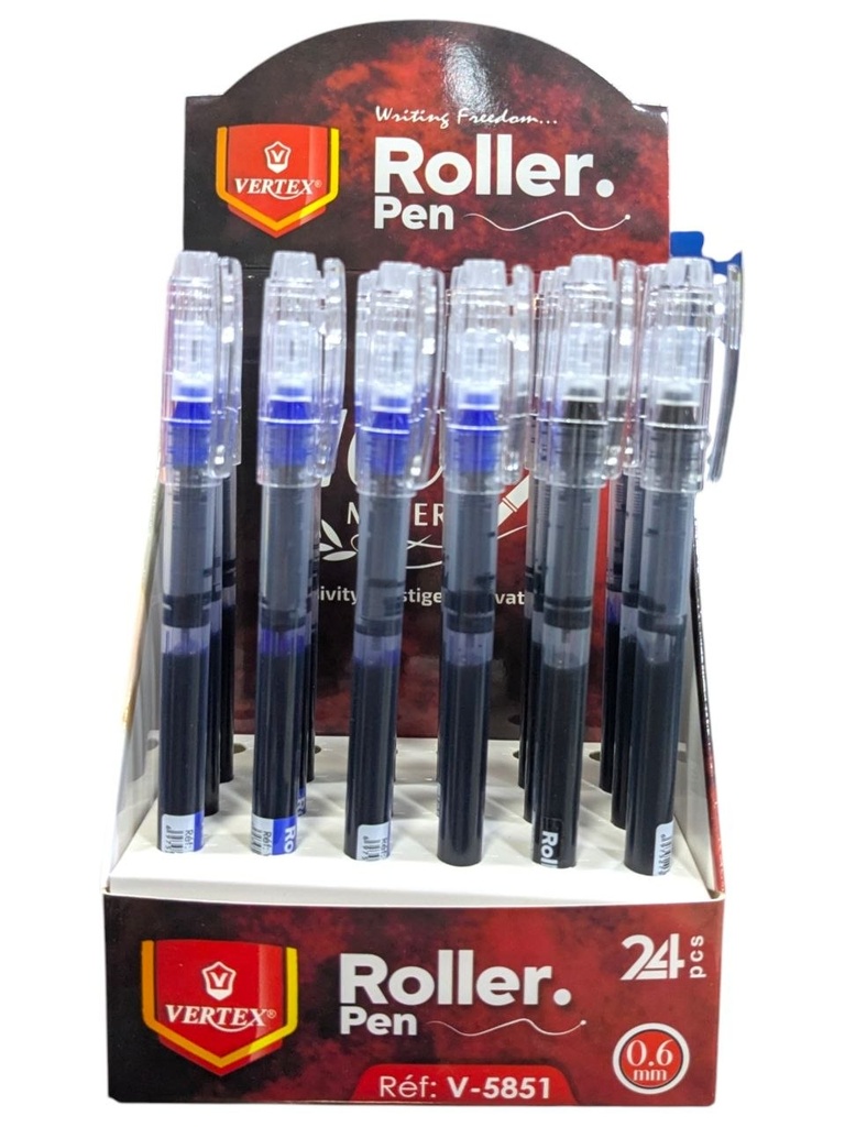 STYLO ROLLER 0.6MM BLEU 5851 VERTEX