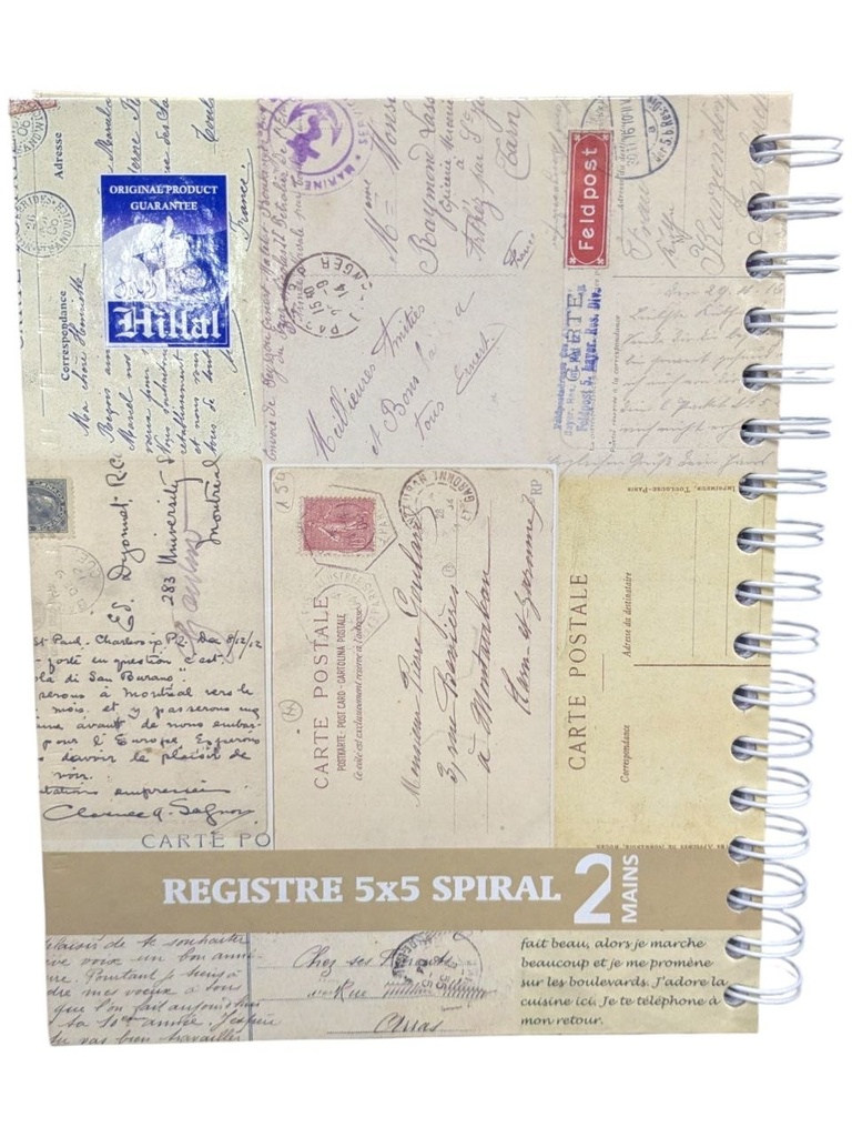 REGISTRE 2 MAINS PF SPIRAL HILLAL