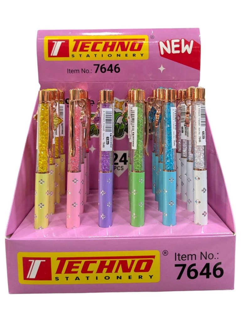 STYLO A BILLE FANTAISIE STAR FASHION 7646 TECHNO