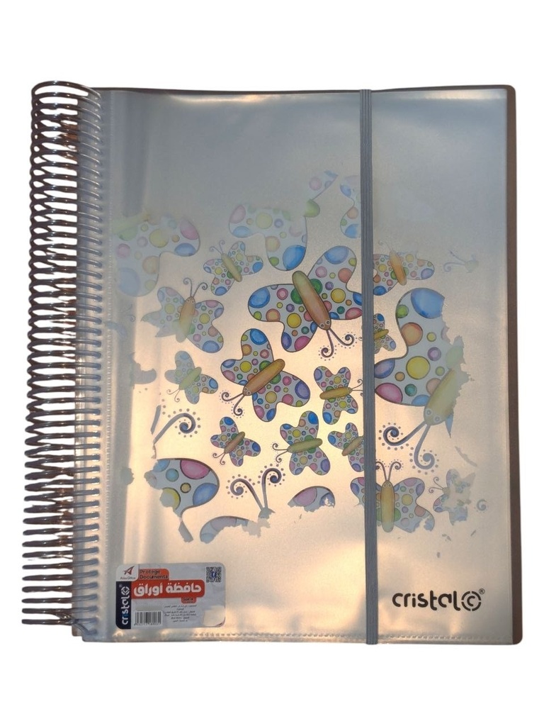 PORTE VUE SPIRAL FANTAISIE 40P 80V CR-704 CRISTAL