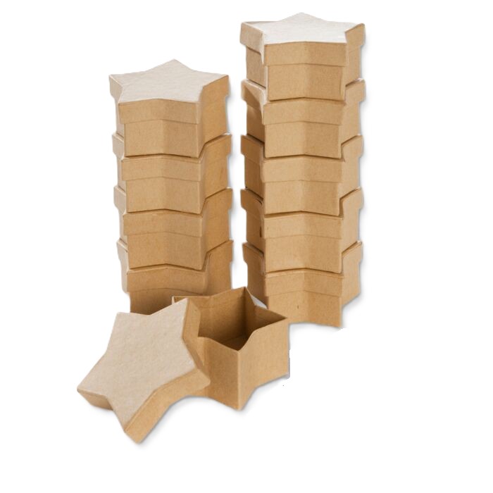 BOITE VIDE ETOILE EN PAPIER