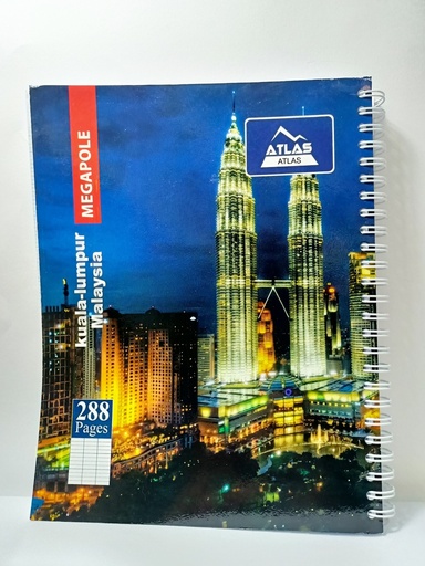 CAHIER SPIRAL  288 PAGES PF ATLAS