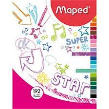 CAHIER SPIRAL 192 PAGES PF REF 9283 MAPED 