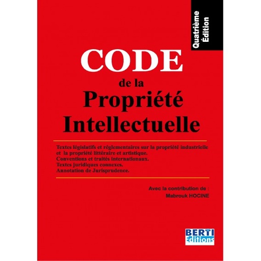 CODE DE LA PROPRIETE INTELLECTUELLE 