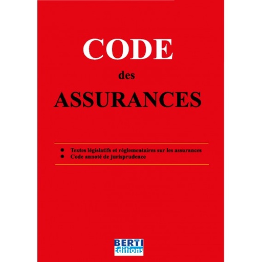 CODE DES ASSURANCES ARABE/FERNCAIS