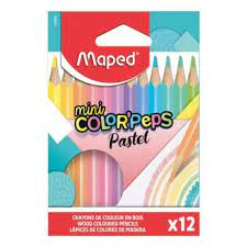 CRAYONS DE COULEURS 12 CLR PM MAPED