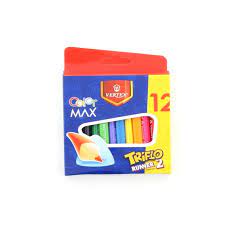 CRAYONS DE COULEURS 12 CLR PM REF 0402 VERTEX