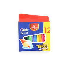 CRAYONS DE COULEURS 12 CLR PM REF 0402  VERTEX