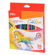 CRAYONS DE COULEURS 24 CLR REF C20020 DELI