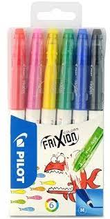 FEUTRE FRIXION POCHETTE DE 6 COULEURS REF SW-FC-56 PILOT