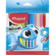 FEUTRES DE COLORIAGE  12 CLR 845720 MAPED