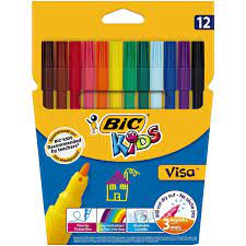 FEUTRES DE COLORIAGE  12 CLR VISE BIC