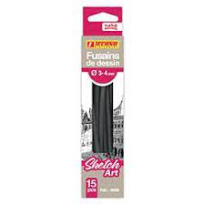 FUSAINS DE DESSIN 3-4MM 15PCS REF 4868 TECHNO