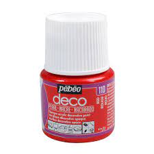 PEBEO DECO NACRE ROUGE 45 ML