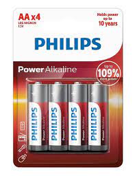 PILE LR6 PHILIPS POWER ALKALINE AA*4