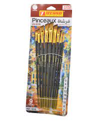 PINCEAUX EN BOIS 9PCS REF 4640