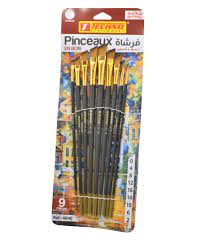 PINCEAUX EN BOIS 9PCS REF 4640 