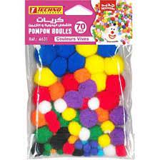 POMPON BOULES COULEURS NLISTER PAQ 70 REF 4631