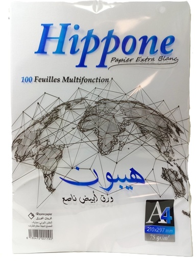 RAME DE PAPIER A4 80G 500F HIPPPONE