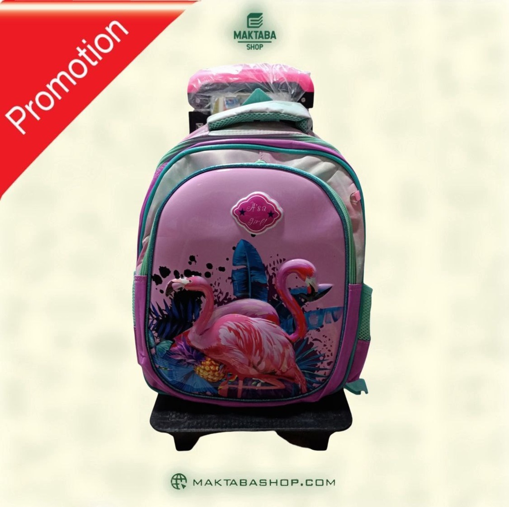 SAC A DOS A ROULETTE 3 PCS BHM REF 9606