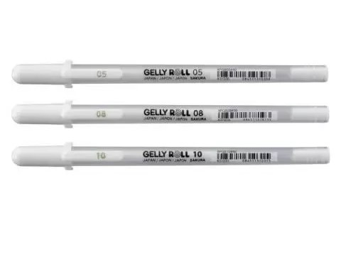 STYLO GELLY BASIC BLANC