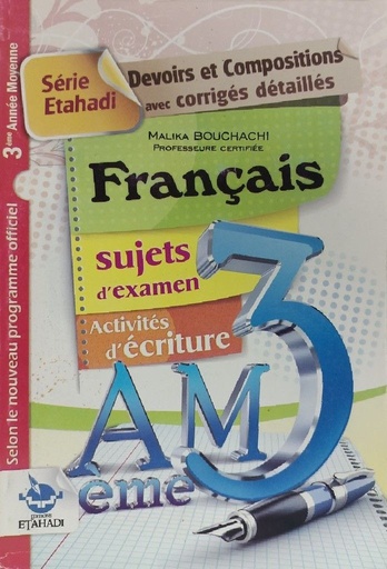 SUJET D EXAMEN FRANCAIS 3AM 