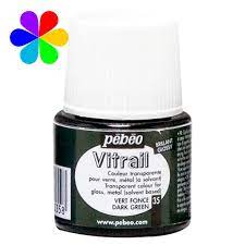 VITRAIL FLACON 45ML VERT FONCE REF 050035