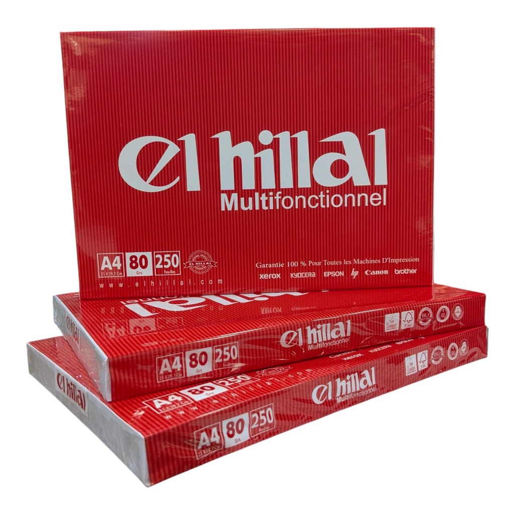 RAME DE PAPIER A4 80G 250F HILLAL