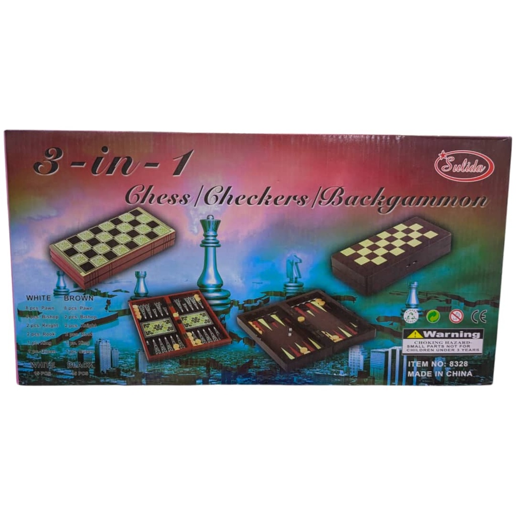 CHESS 3IN1 JEUX D'ECHEC REF 8328
