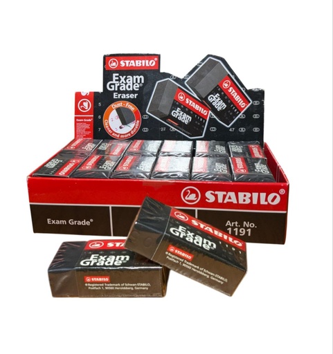 GOMME EXAM GRADE NOIR REF 1191 STABILO 