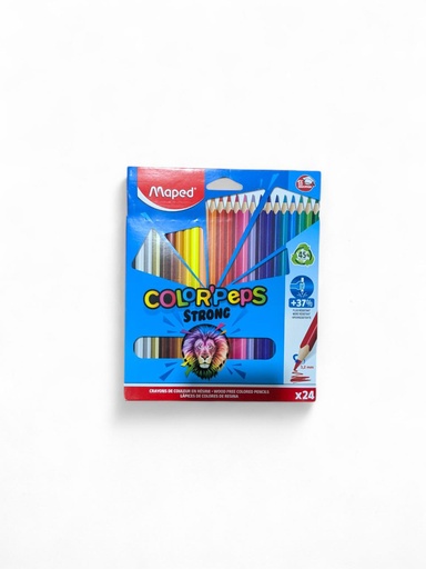 CRAYONS DE COULEUR 24PCS COLOR-PEPS STRONG REF 862724 MAPED 