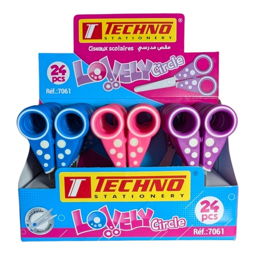 CISEAUX ECOLIER 13.5CM LOVELY REF 7061 TECHNO